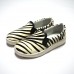 mio notis, zebra print horse leather slip-on sneaker
