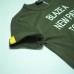 Comme CA ISM, Olive Color Message Tee