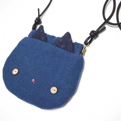 PALM TREE,  Hand-made Cat Face Shoulder Bag